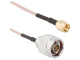 Cablu N tată - SMA tată drept 0,406m 50&Omega; AMPHENOL RF
