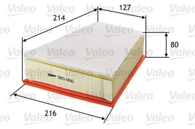 VALEO 585060 Filtru aer foto
