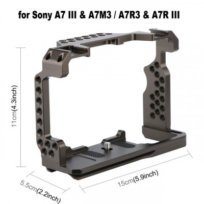 Veo Camera Hulk Cage Stabilizer pentru Sony A7 III și A7M3 / A7R3 și A7R III pen foto