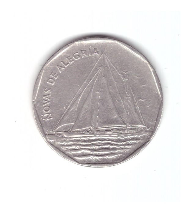 Moneda Capul Verde 20 escudos 1994 Novas de Alegria, stare buna, curata