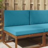 vidaXL Perna pentru canapea de exterior 2 pcs Albastru regal Poliester 900839