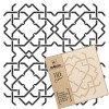 Șablon de plastic reutilizabil pentru țiglă // MAZARA - 30x30cm