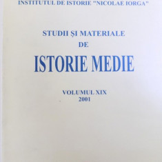 STUDII SI MATERIALE DE ISTORIE MEDIE, VOL. XIX, 2001
