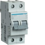 Siguranta automata 4A 2P Curba C 6ka Hager MC204A
