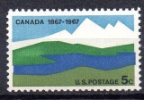 SUA 1967, Aniversari, Canada, serie neuzata, MNH, Nestampilat