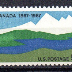 SUA 1967, Aniversari, Canada, serie neuzata, MNH