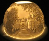 SFESNIC PORTELAN MAT BISCUIT LIMOGES BERNARDAUD FRANTA DECOR CU CASTELE