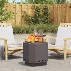 vidaXL Cuptor de foc Negru 48 x 48 x 51 cm Oțel laminat la rece 858976