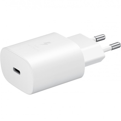 Incarcator Retea USB Samsung Galaxy A70 A705 / Galaxy A80 A805 / Galaxy A90 5G A908, Fast Charge, 25W, 1 X USB Tip-C, Alb foto