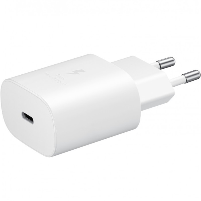 Incarcator Retea USB Samsung Galaxy Note 20 N980 / Galaxy Note 20 5G N981, Fast Charge, 25W, 1 X USB Tip-C, Alb