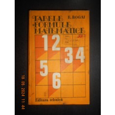 E. Rogai - Tabele si formule matematice (1983, editie cartonata)