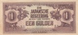 Bancnota Indiile Olandeze 1 Gulden (1942) - P123c UNC ( ocupatia japoneza - vezi descriere )