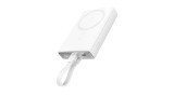 Powerbank Joyroom JR-PBM01 magnetic 10000mAh 20W cu suport + cablu Lightning - USB-C - alb (Ambalaj deschis)