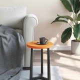 vidaXL Blat de masă rotund, maro ceruit, &Oslash;30x2,5 cm, lemn masiv de pin