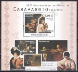 Mozambic 2010 - 400 de ani de la moartea lui Caravaggio, Colita, MNH