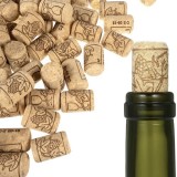 Dopuri din pluta naturala pentru sticle de vin, 100 buc, Ruhhy