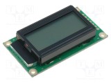 Afișaj LCD alfanumeric STN Positive 8x2 58x32x13,5mm RAYSTAR OPTRONICS