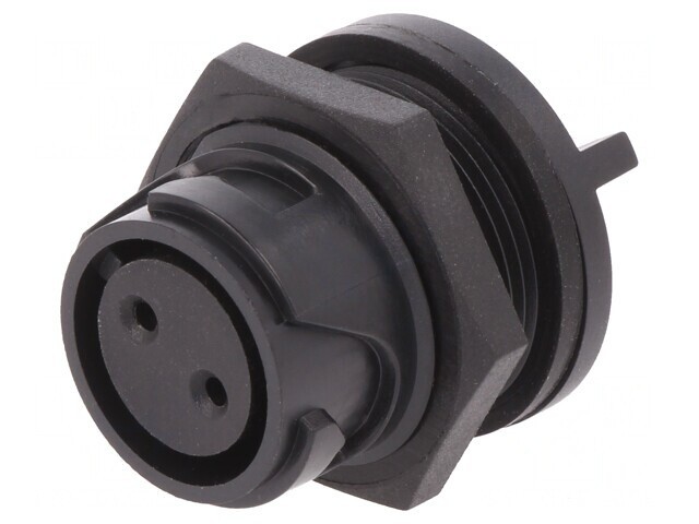 Conector Circular Soclu Mamă 2 PIN Aurit THT Buccaneer 4000