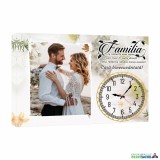 Cumpara ieftin Tablou canvas personalizat cu ceas Familia e ca ramurile unui copac
