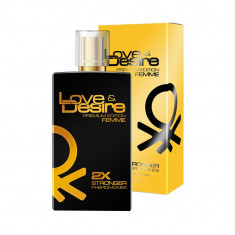 Un parfum senzual care subliniază feminitatea. Parfum pentru femei Love&amp;Desire Gold 100 ml.