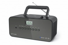 Sistem audio Portabil MUSE M-22 BT, Bluetooth, Display LCD, CD-Player, Radio, AUX-in, Negru foto
