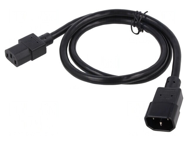Cablu Prelungitor 3x1mm2 IEC C13 la IEC C14 2.5m 10A