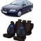 Set huse scaune compatibile Audi A4 B5 (1995-2001) Piele + Textil (Compatibile cu sistem AIRBAG)