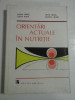 ORIENTARI ACTUALE IN NUTRITIE - IULIAN MINCU, ELENA POPA, BRAD SEGAL, RODICA SEGAL