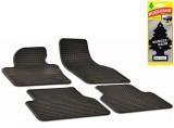 Set Covorase Auto Cauciuc Umbrella Pentru Volkswagen Tiguan (2007-2016) + Odorizant Auto Bradut Wunder-Baum Black Ice