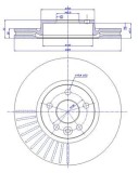 Set disc frana Ford Galaxy (Wa6), Mondeo 4 (Ba7), S-Max (Wa6); Land Rover Freelander 2 (Lf, Fa), Range Rover Evoque (Lv); Volvo S60 Ii, S80 2 (As), V