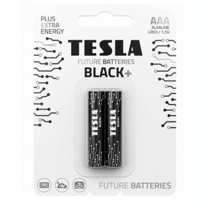 Set 2 baterii alkaline AAA LR03 TESLA BLACK 1.5V foto