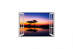 Autocolant decorativ, Fereastra, Natura si peisaje, Multicolor, 85 cm, 2070ST foto