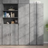 VidaXL Dulap &icirc;nalt, gri beton, 50x42,5x185 cm, lemn prelucrat