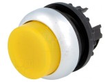 Comutator apăsare 22mm galben