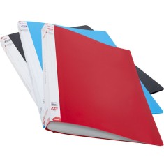 Dosar de prezentare cu 40 folii transparente,plastic,rosu