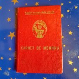 D665-I-Carnet UTC Romania comunista 1944 stare buna. Marimi: 9.5/6.5 cm.