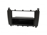 Rama Radio Auto 1DIN Mercedes C-Class W203 (2004-2007) CLK W209 (2004-2006) Negru + Buzunar