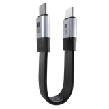 Cablu USB4 type C flat 8K60Hz 240W T-T 0.13m Negru, ku4fa1
