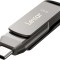 Lexar JumpDrive Dual Drive D400 Type-C/Type-C &amp; Type-A, up to 130MB/s read (USB 3.1) 64GB