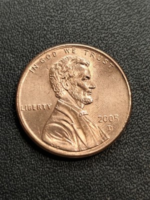 B 11 Moneda 1 Cent SUA 2005 D foto