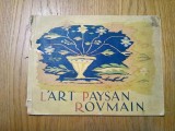 L`ART PAYSAN ROUMAIN - catalog - lb. franceza