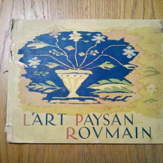 L`ART PAYSAN ROUMAIN - catalog - lb. franceza