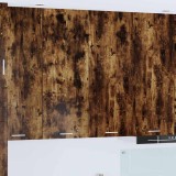 vidaXL Dulap suspendat cu ușă Riga Stejar fumuriu 80 x 31 x 100 cm 884366