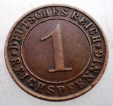 2.704 GERMANIA WEIMAR 1 REICHSPFENNIG 1934 F, Europa, Bronz