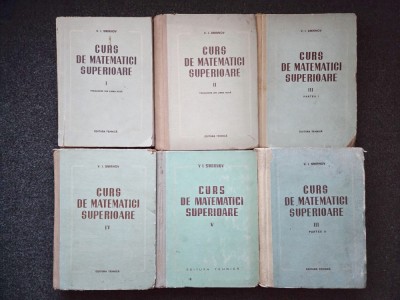 CURS DE MATEMATICI SUPERIOARE - Smirnov (6 volume - complet) foto