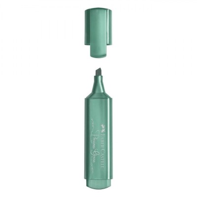 Evidențiator Faber Castell, Precious Green, Efect Metalic, Verde Mentă foto