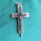 VECHI CRUCIFIX PANDANTIV CU PĂM&Acirc;NT DIN CATACOMBELE ROMEI
