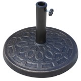 Outsunny Suport Umbrelă de Soare Rotund, Rășină Rezistentă, Bronz, Design Elegant, &Phi;44x33cm | Aosom Romania