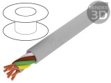 Cablu electric gri 7x1mm2 neecranat 300V Cu litat Clasa 5