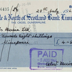 1944 (29 VII) - cec Scotland Bank LTD Scoția aUNC